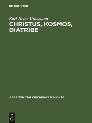 cover image of Christus, Kosmos, Diatribe